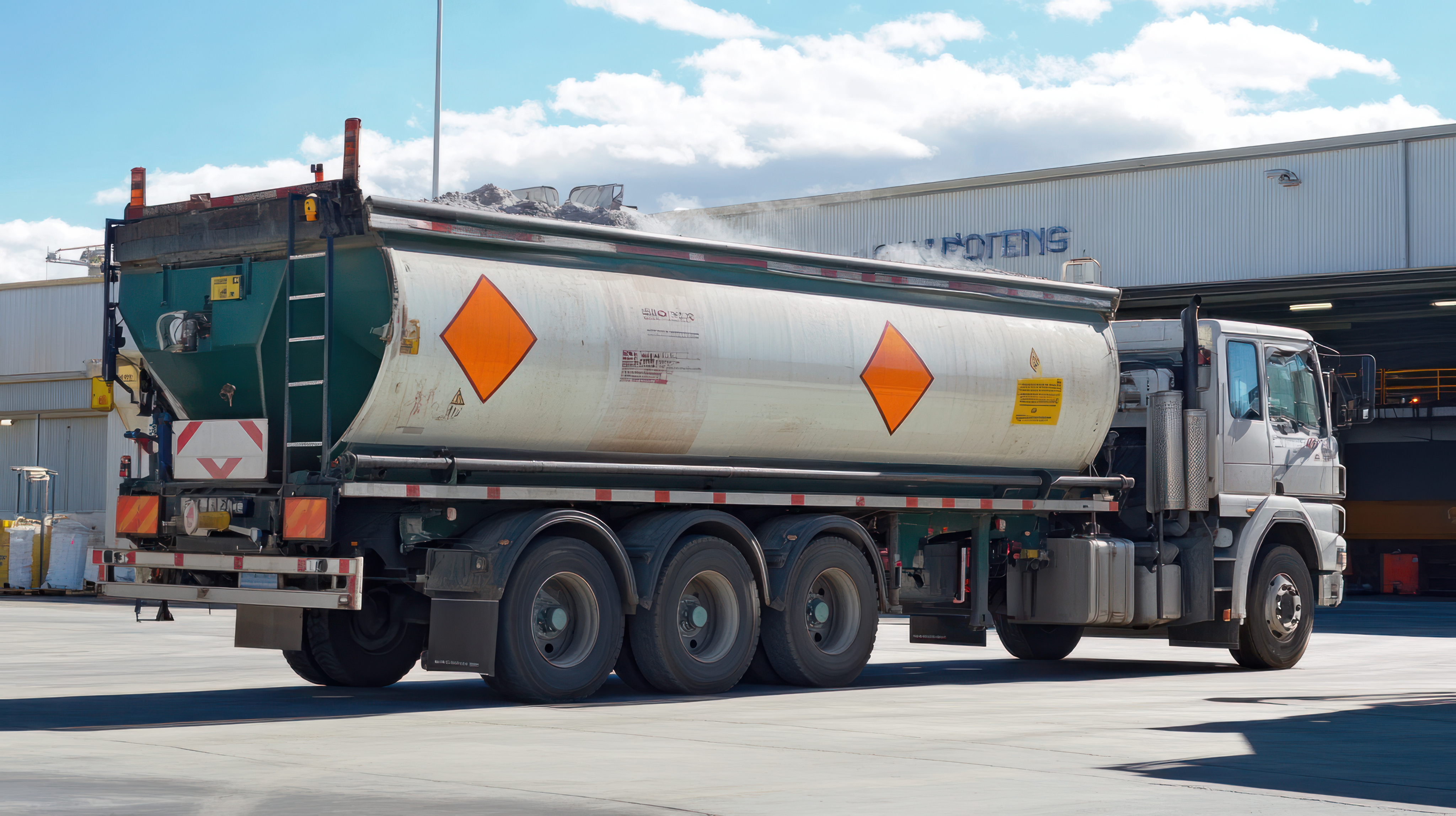 Hazmat tanker truck